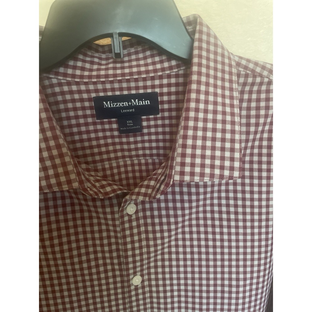 MIZZEN‎ + MAIN Long Sleeved  Check Button Up Shirt Men's XXL